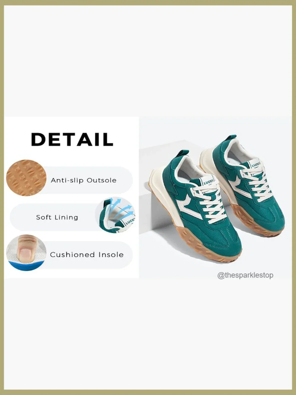 Platform Walking Shoes Chunky Casual Breathable Deluxe Fashion Sneakers